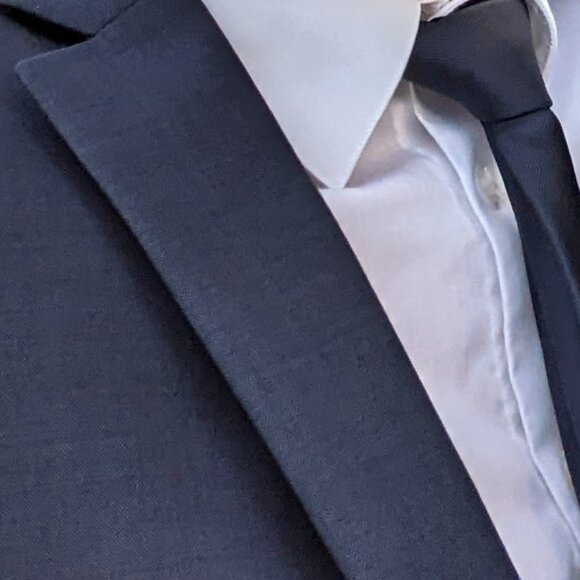 Bar III Wool & Wool blend navy blue suit - Picture 1 of 5